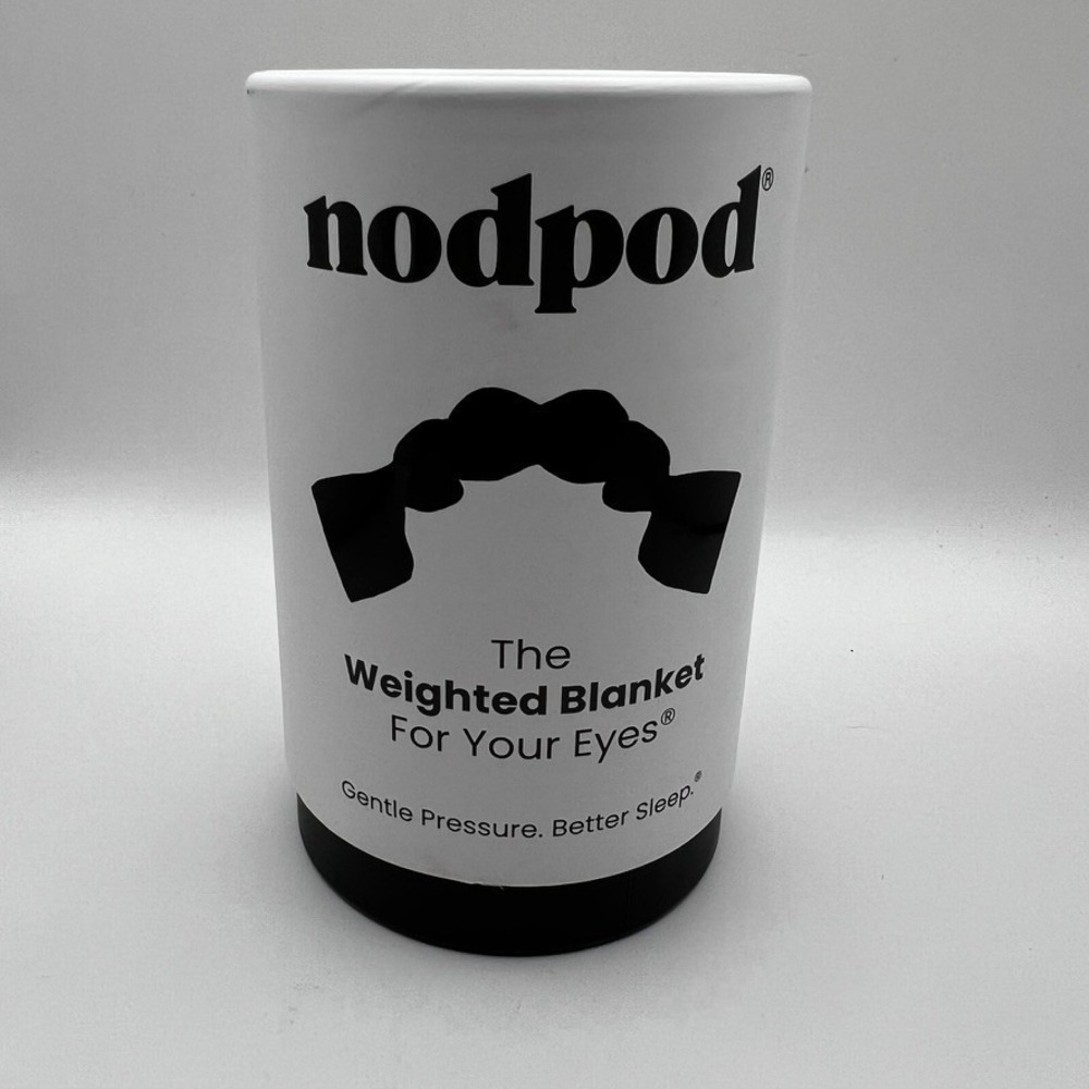 NEW Nodpod Gentle Weighted Blanket For Your Eyes Sleep Mask - Black Onyx Sealed